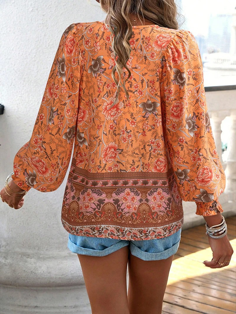 Zyra - Zomerse Bloemenblouse