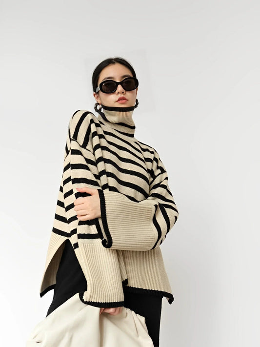 Dames Oversized Coltrui – Katoen, Losvallend, Casual voor Herfst en Winter