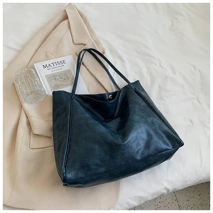 Valeria | Dames Shopper Tas – Minimalistisch Design, Ruime Inhoud en Comfortabele Vegan Lederlook