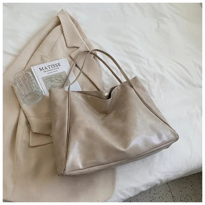 Valeria | Dames Shopper Tas – Minimalistisch Design, Ruime Inhoud en Comfortabele Vegan Lederlook