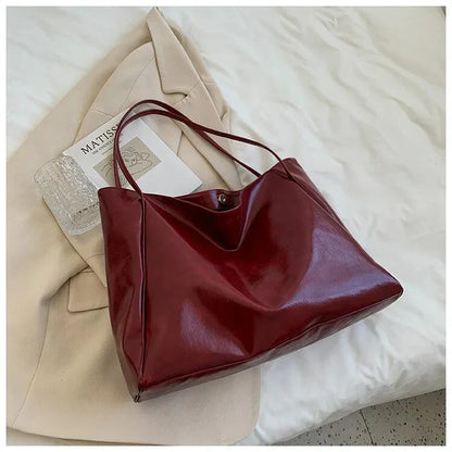 Valeria | Dames Shopper Tas – Minimalistisch Design, Ruime Inhoud en Comfortabele Vegan Lederlook