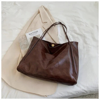 Valeria | Dames Shopper Tas – Minimalistisch Design, Ruime Inhoud en Comfortabele Vegan Lederlook