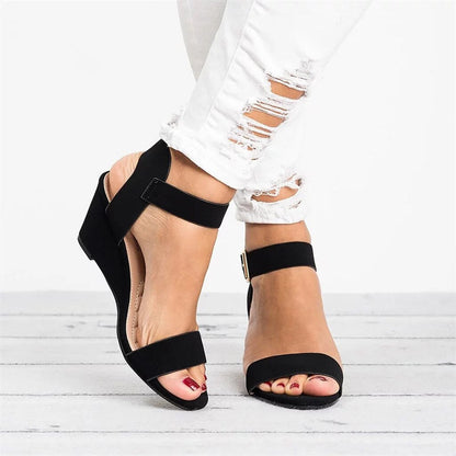 Francisca | Dames Hoge Sleehak Sandalen, Stijlvol en Comfortabel voor de Zomer