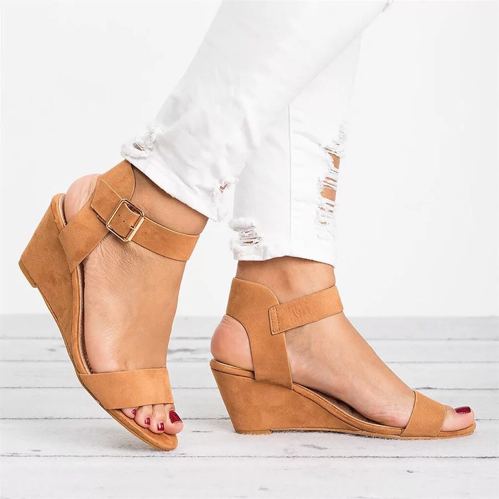 Francisca | Dames Hoge Sleehak Sandalen, Stijlvol en Comfortabel voor de Zomer