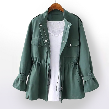 Winona | Dames Trenchcoat – Stijlvolle Casual Look met Luxe Katoenmix en Verfijnde Details