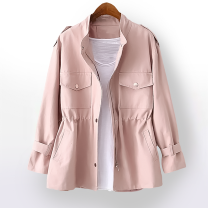 Winona | Dames Trenchcoat – Stijlvolle Casual Look met Luxe Katoenmix en Verfijnde Details