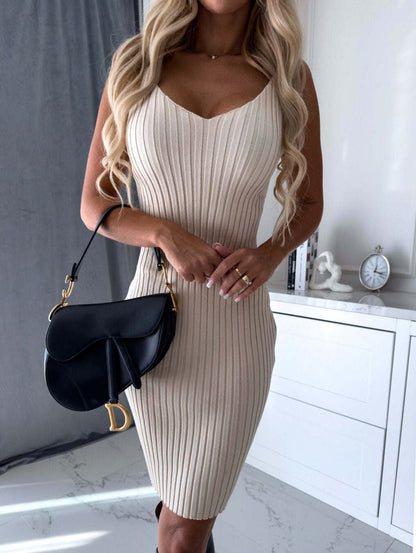 Gebreide Trui en Cami Jurk Set Dames | Elegante Tweedelige Set met Comfortabele Pasvorm