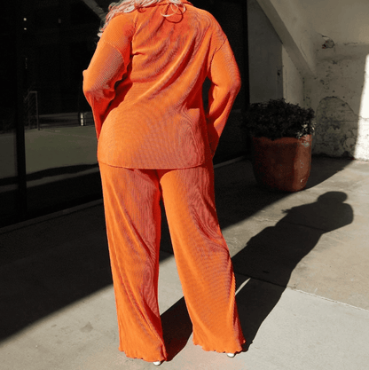 Amaris | Tweedelig Damespak – Set met Gedrapeerde Broek en Elegante Blazer voor Comfort en Stijl