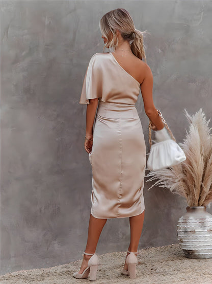 Xaviera | Dames Zijde Feestjurk – Luxe, Vloeiende Pasvorm & Tijdloze Elegantie