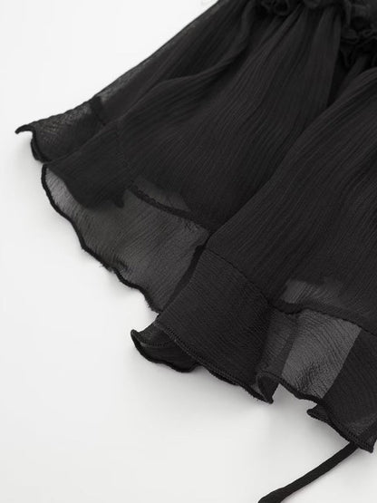 Viveka | Dames Camisole Top met Transparante Laag – Romantisch Layered Design