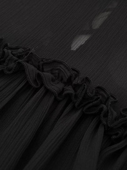 Viveka | Dames Camisole Top met Transparante Laag – Romantisch Layered Design