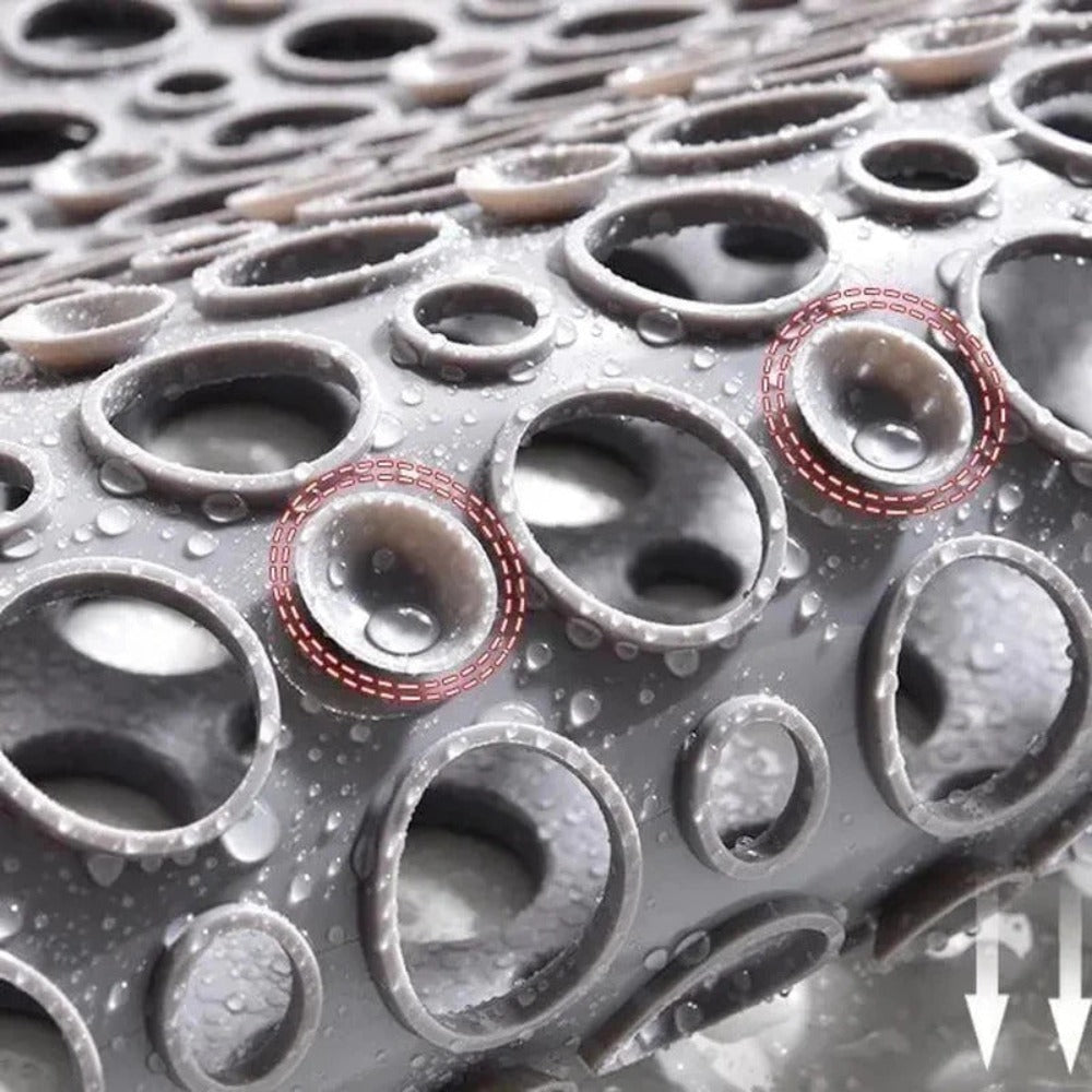 Antislip Douchemat – PVC, Wit, Veiligheidsoplossing voor Badkamer of Douchecabine