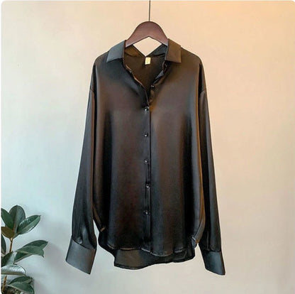 Leontien | Satin Blouse voor Dames – Luxe, Comfort en Stijl
