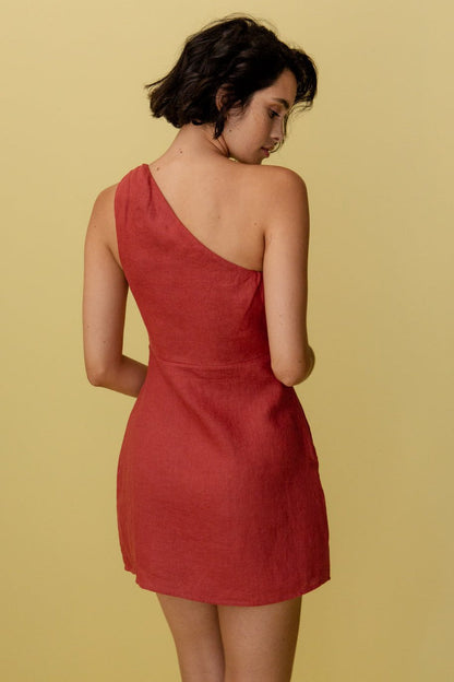 Elisa - One-Shoulder Maxi Jurk