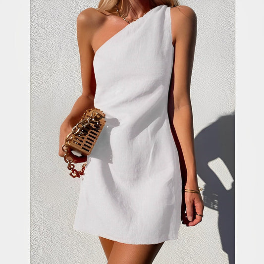 Elisa - One-Shoulder Maxi Jurk
