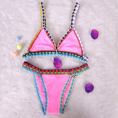 Arabelle | Gehaakte Bikinitop Dames – Driehoek Cups en Lage Taille voor Zomerse Boho Stijl