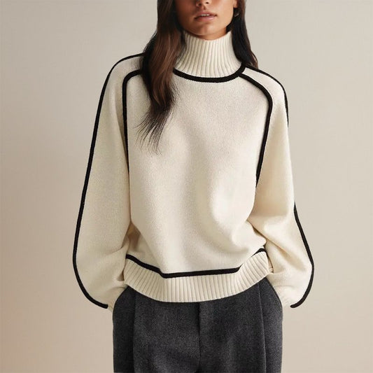 Lisanne Coltrui | Dames Trui met Color-Block Design en Zachte Stof