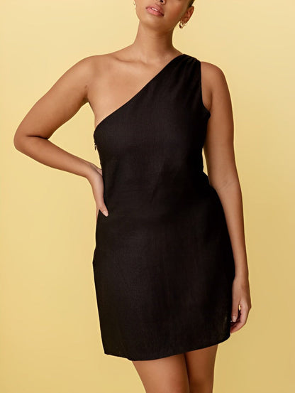 Elisa - One-Shoulder Maxi Jurk