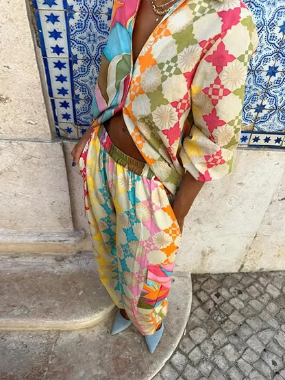 Lavinia | Vrouwelijke Zomerset met Tropische Kleuren en Elegant Design