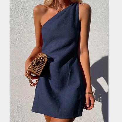 Elisa - One-Shoulder Maxi Jurk