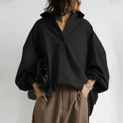 Emma | Dames Oversized Blouse – Stijlvolle, Comfortabele Pasvorm voor Elke Gelegenheid