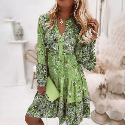 Amalthea | Boho Damesjurk – Maxi Jurk met Uniek Bohemien Design en Luchtige Pasvorm