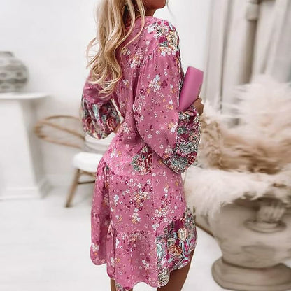 Amalthea | Boho Damesjurk – Maxi Jurk met Uniek Bohemien Design en Luchtige Pasvorm