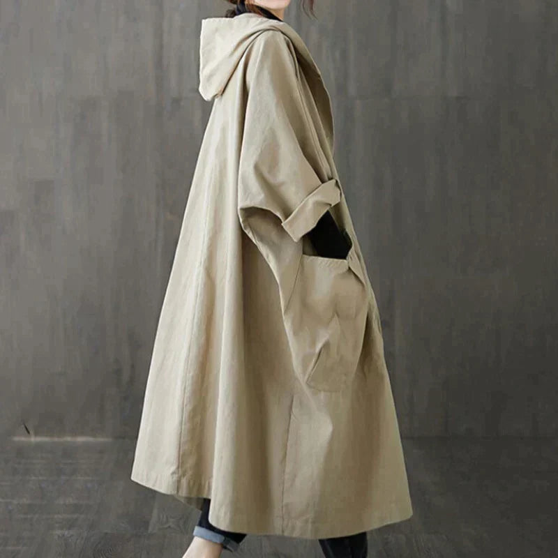Lysanne | Trenchcoat voor Dames – Oversized Stijl met Functionele Zakdetails