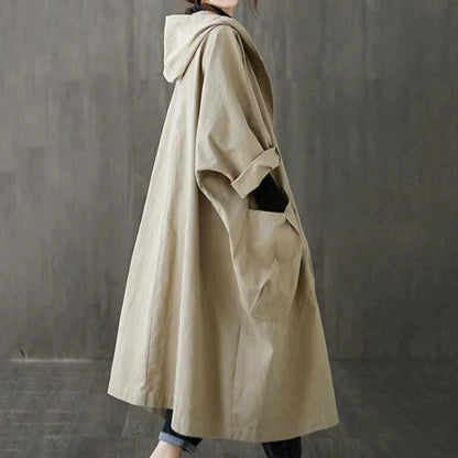 Lysanne | Trenchcoat voor Dames – Oversized Stijl met Functionele Zakdetails