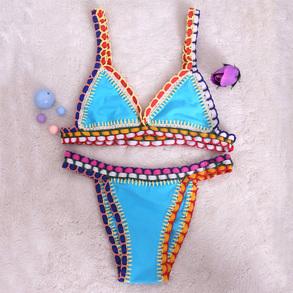 Arabelle | Gehaakte Bikinitop Dames – Driehoek Cups en Lage Taille voor Zomerse Boho Stijl