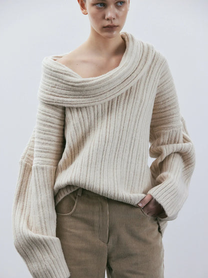 Oversized Wollen Trui | Dames Gebreide Trui met Ademend Warmtecomfort