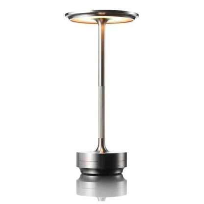 Draadloze Tafellamp – Metaal en Glas, Scandinavisch Design voor Woonkamer of Slaapkamer