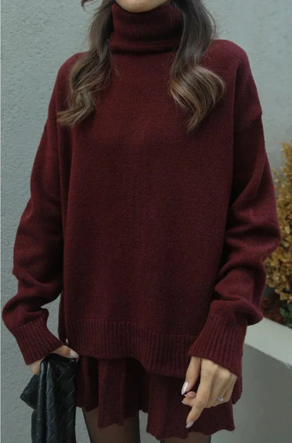 Fleur Set | Dames co-ord set met losse fit en zachte wolmix