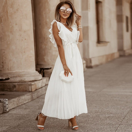Mette | Dames Boho Chiffon Jurk – Luchtig, Elegant & Perfect voor Feestelijke Gelegenheden