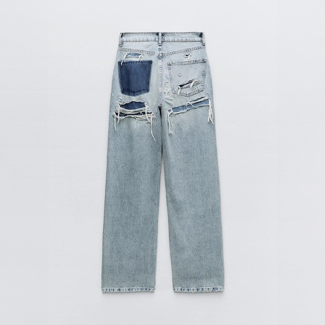Frida | Dames Vintage Ripped Jeans met Relaxte Pasvorm en Stoere Details