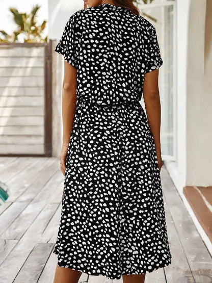 Flora | Dames Midi Jurk, Lichtgewicht en Elegant voor de Zomer